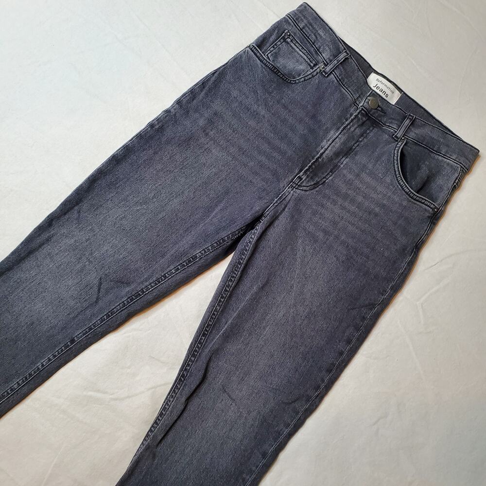 Reformation Women's Size 29 Avalon Slim Leg Jeans Faded Black